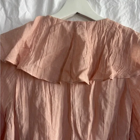 Zara Collection Ruffled Collar Shirt -Blouse - Size Small NEW - Picture 6 of 13